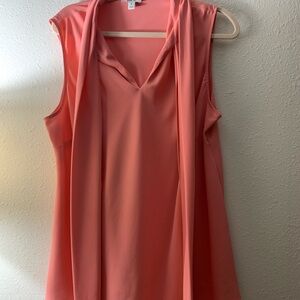 Bar III Sleeveless Coral Blouse